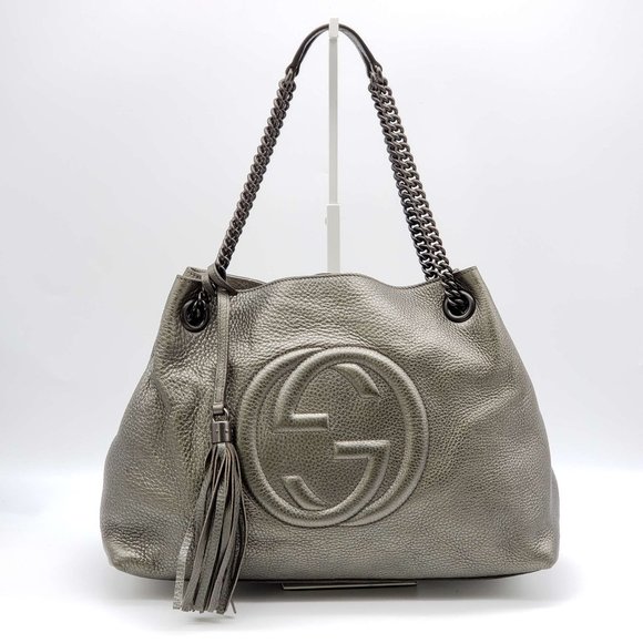 100% Authentic Gucci GG Soho on Chain Medium Pink Shoulder Bag